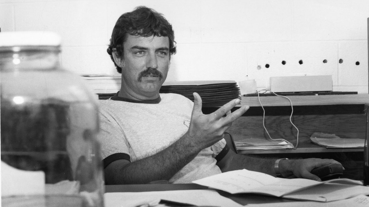 Dr. Bob Shipp at desk